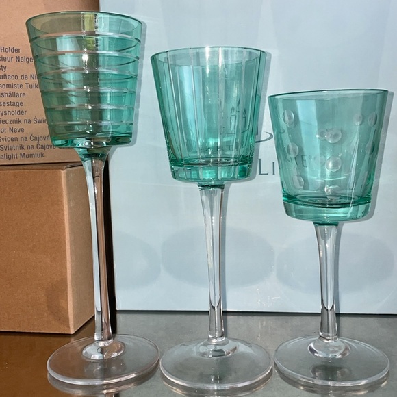 PartyLite Other - 3pc stemmed votive holders